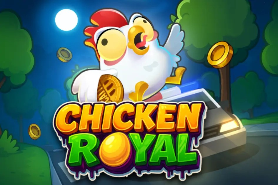 Chicken Royal slot logo by InOut at Casino PrestigeChicken Royal