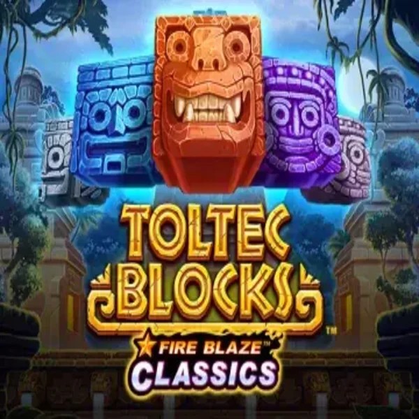 Fire Blaze: Toltec Blocks logo by Rarestone Gaming at Casino PrestigeFire Blaze: Toltec Blocks